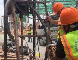 Thợ khoan lỗ chống sét tiếp địa tại Tỉnh Long An