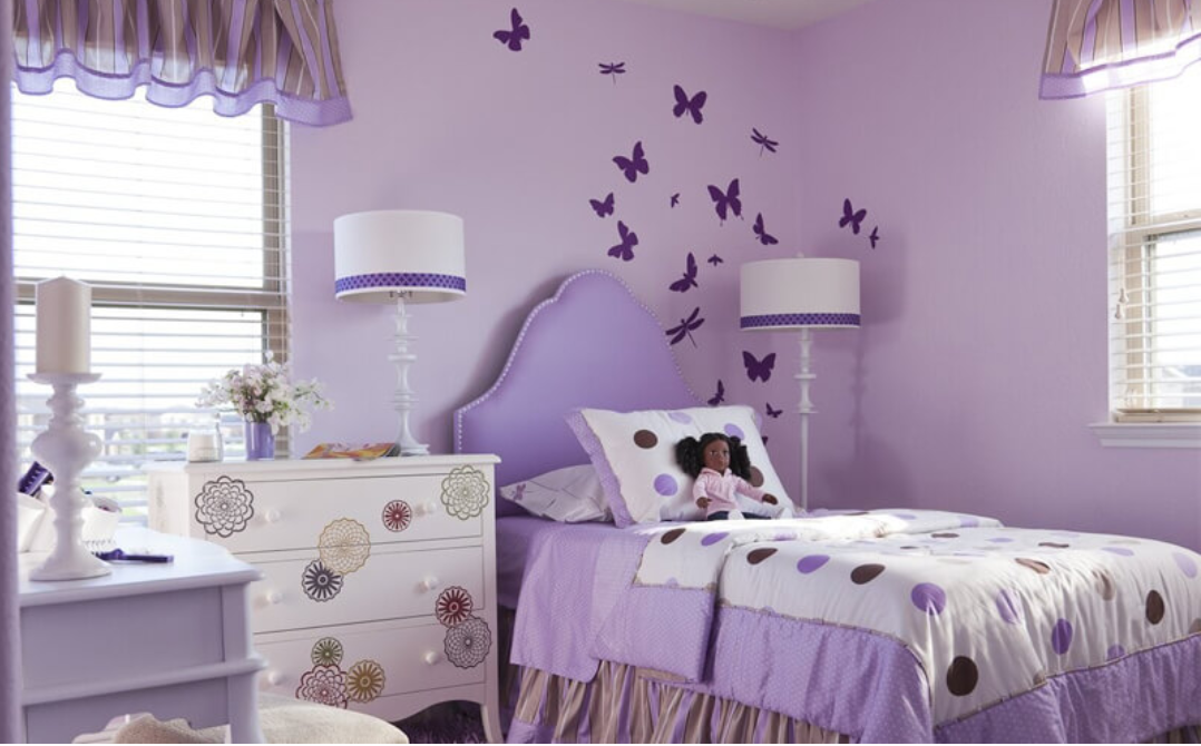 Một số màu sơn phòng ngủ đẹp dành cho con cái
