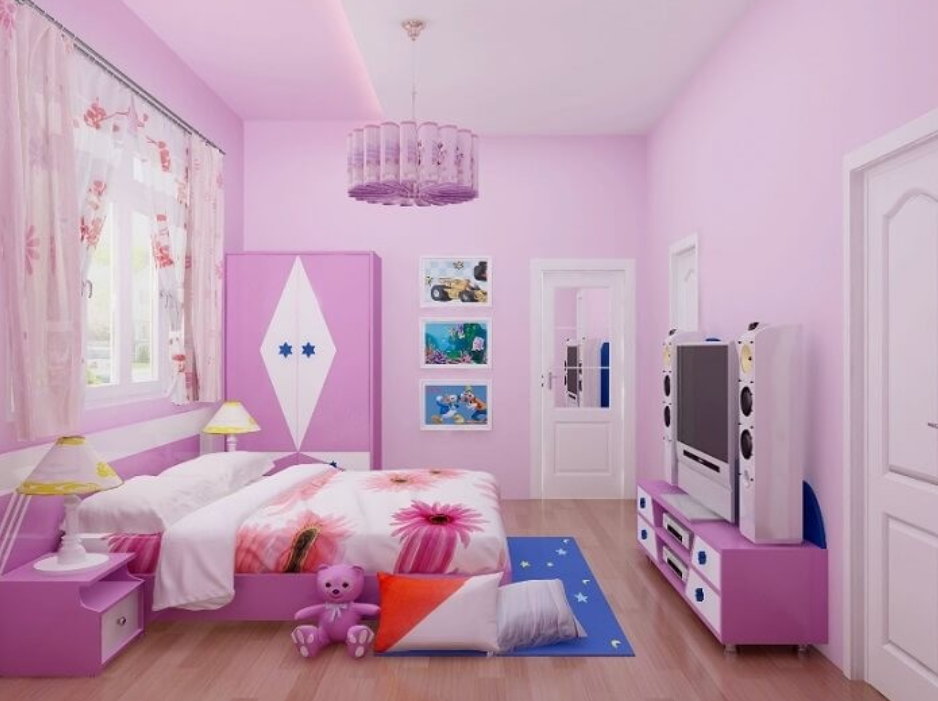 Màu sơn phòng ngủ cho phụ nữ tuổi 15 - 20