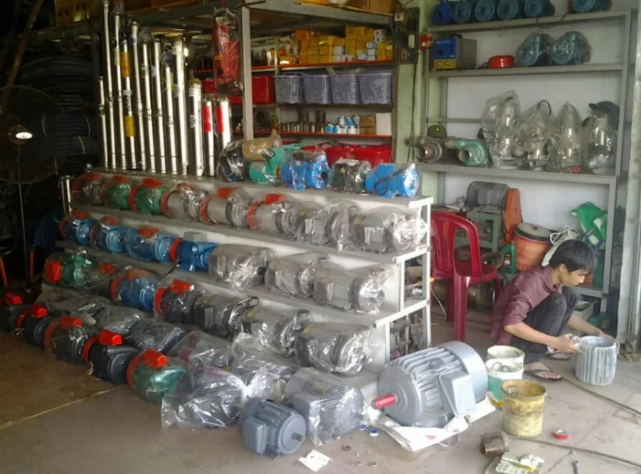 Cửa hàng phân phối máy bơm nước hút giếng khoan khu vực TpHCM