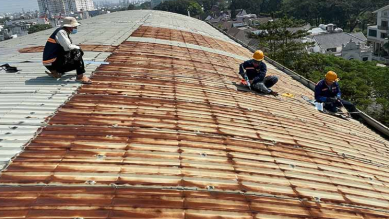 Nhận chống dột mái tôn nhà xưởng, sửa chữa mái tôn nhà xưởng tại Tp Thuận An