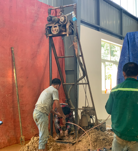 Khoan tạo lỗ thả dây tiếp địa giá rẻ tại Quận 10