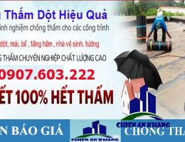 Thợ chống thấm dột nhà tại quận tân phú giá rẻ LH 0907603322