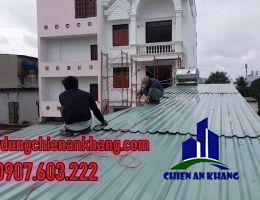 Thợ làm mái tôn tại quận tân phú giá rẻ LH 0907603222